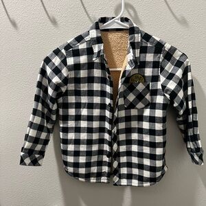 Balabala toddlers black and white plaid jacket size 4-5y